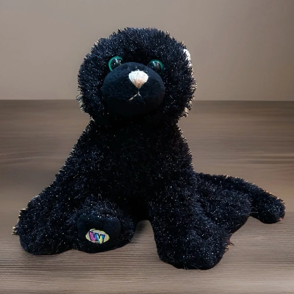 Ganz Webkinz Black Plush Cat 8